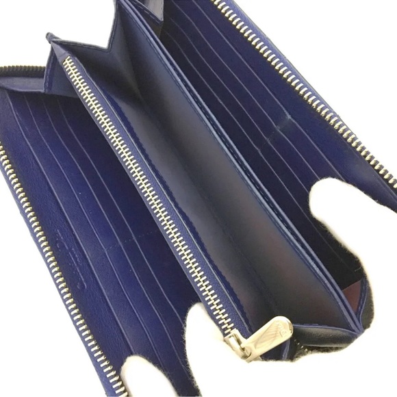 Christian Dior Cannage Patent Leather Zip Around Long Wallet /1K1761 - Picture 5 of 7